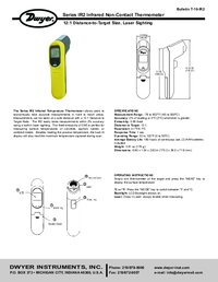 Thumbnail of document Manual - IR2 Infrared Non-Contact Thermometer